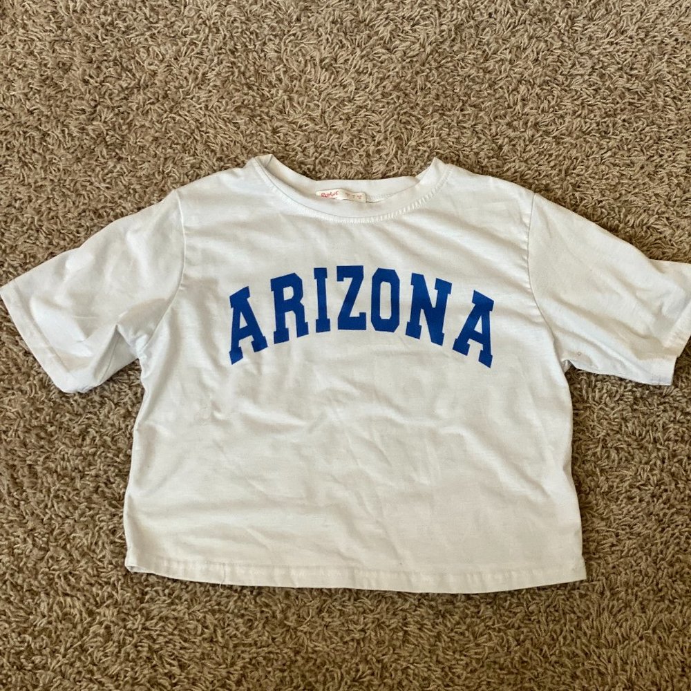 ROMWE Small White Arizona Cropped Top